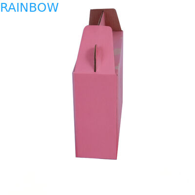 Auto Closed Gift Paper Box Packaging , Corrugated Paperboard Case with Window