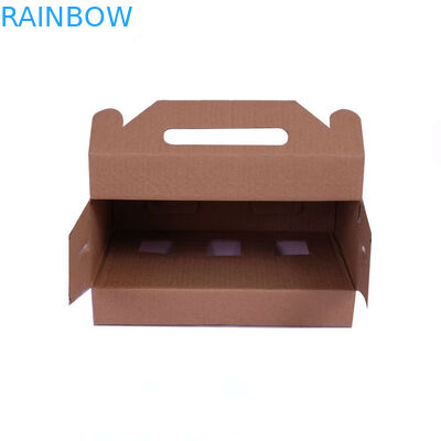 Auto Closed Gift Paper Box Packaging , Corrugated Paperboard Case with Window