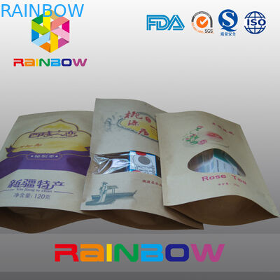 Custom Printing Paper Snack Bag Packaging , Food Grade Snack Doupack With k
