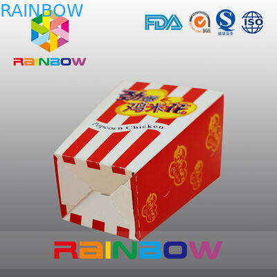 Fast Food Customized Paper Bags Popcorn Fried Chicken Paper Bags