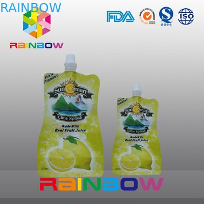 Eco Baby Spout Pouch Packaging For Liquid / Stand Up Liquid Juice Pouch