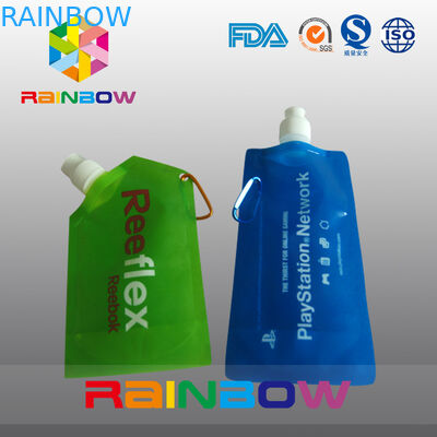 Customized Printed Stand up reusable spout pouch for liquid pakaging