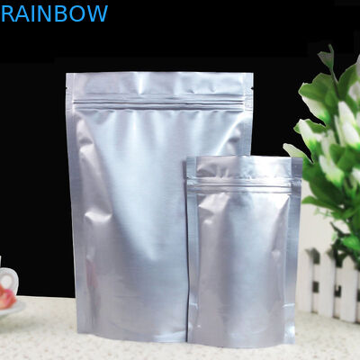 Airtight Stand Up Foil Pouch Packaging Vertical Silver Aluminum Foil Bag With k And Spout