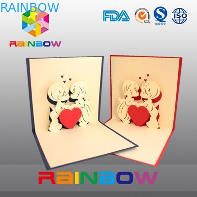 Luxurious Customized Paper Bags For Wedding Invitation Card With Vivid Print