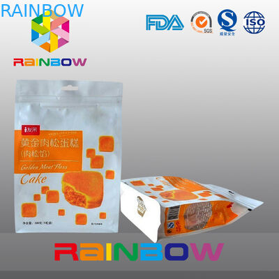 Custom Printed Eight Side Sealed Snack Bag Packaging With Zipper And Window