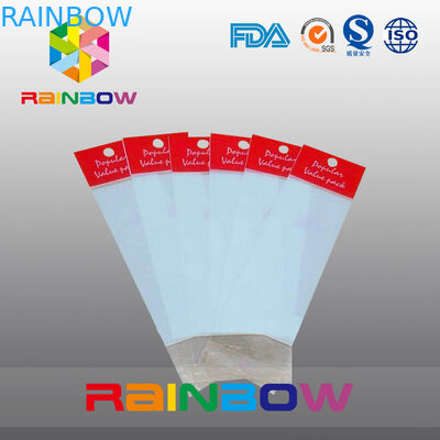 Red OPP Header Bag , Printed Cellophane Bags , Flat Plastic Bags