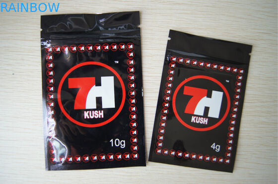 Aluminum Foil Potpourri Herbal Incense Packaging With Zipper And Tear Notch