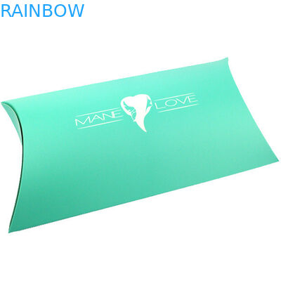 Pillow Box Hair Extension Paper Box With Printed Logo , Custom Service Provided