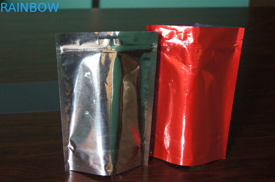 Plain Stand Up Aluminum Foil Coffee Bean Packaging Bags With Degassing Valve