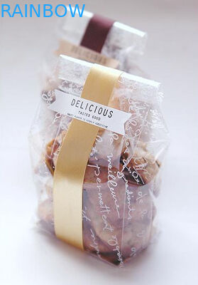 Food grade customized design glossy plastic pouches packaging cookies bags