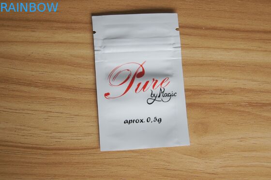 Shining White Small k Fertilizer Packaging Plastic Self Seal Bags Suit For Growing Plants