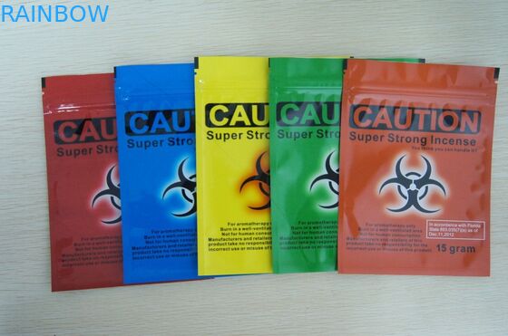 Custom Printed Zip Plastic Bags / CATION Spice Potpourri Bags