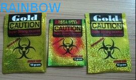 Custom Printed Zip Plastic Bags / CATION Spice Potpourri Bags