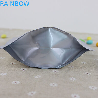 Self Standing Silver Aluminum Foil k Pouch Plastic Pouches Packaging For Quinoa Seeds