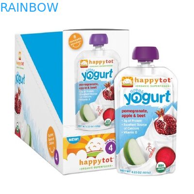 Self Standing Plastic Pouches Packaging Spout Pouches Yogurt Packaging Baby Food Pouches