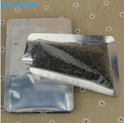Flat Unprinted Aluminum Foil Pouch Packaging For Chia Flour / Seeds Packaging Bag