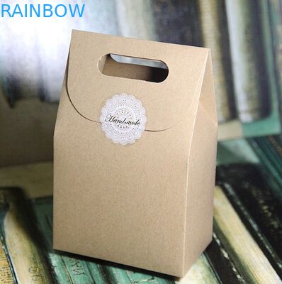 Plain Brown Kraft Paper Box For Gift Packaging , Customized Printing