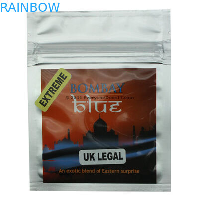 Reseach Chemical Powder / Pills Bag , Foil Herbal Incense Packaging Bag With Printed Label