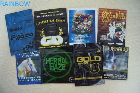 Research Pill Sachet / Research Powder Bag / Herbal Incense Pouch With Zipper