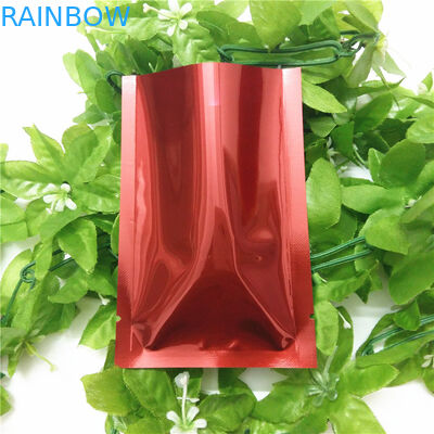 Custom Printed Mylar k Bags Red Mylar Bag With Stand Size For Food Storage Packaging