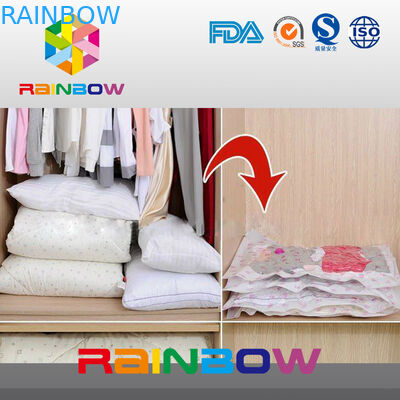 Large Space Saving Storage Bag / Vac Travel Vacuum Space Bag For Clothes , Quilt