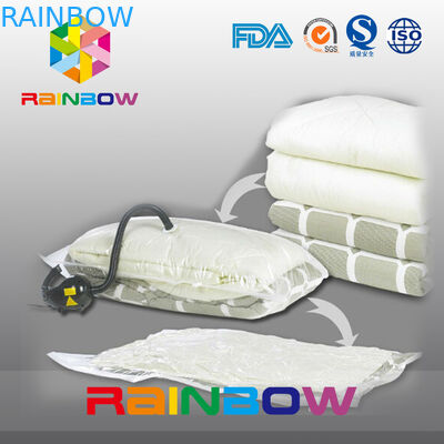 Large Space Saving Storage Bag / Vac Travel Vacuum Space Bag For Clothes , Quilt