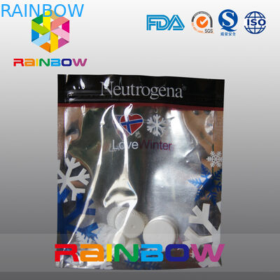 Body Mist & Lotion Aluminum Foil Back And Clear Front Cosmetic Pouch Doypack