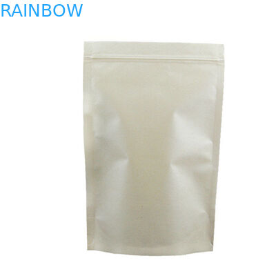 Custom Printed Kraft  Paper Bags Resealable Printed Window For Plant Seeds