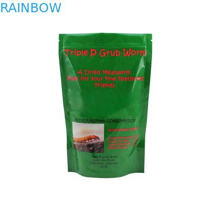 Recycled Mealworm Foil Pouch Packaging , Doypack k Bag For Mealworm Packing