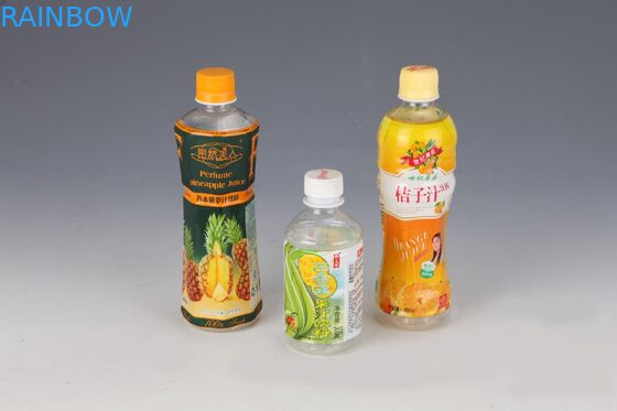 Customized Design PVC Heat Shrink Sleeve Labels For Juice Water Bottle Packaging