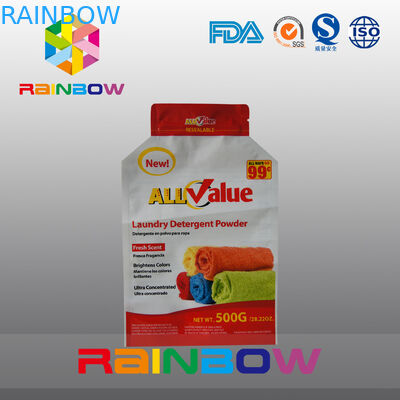Customized Printing Plastic Packaging Bag For 500g Laundry Detergent Powder / Washing Powder