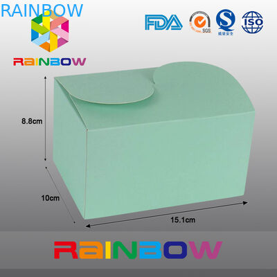 Green Kraft Paper Box For Gift Packaging , Customized Printing And Size