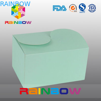 Green Kraft Paper Box For Gift Packaging , Customized Printing And Size