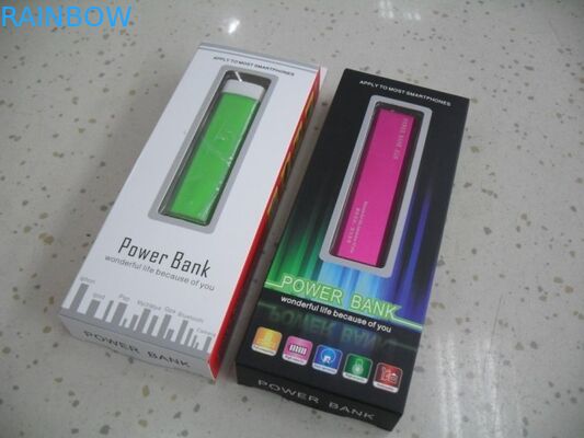 Customized Design Folding Handing Paper Box Packaging With Window For Power Bank