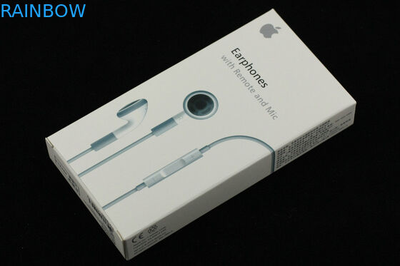 White Box Packaging For Earphone Packing / Headset Packaging Box With Display Window