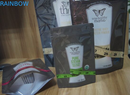 PET / PE Different Flavor Sugar Doypack Plastic Pouches Packaging With Zipper