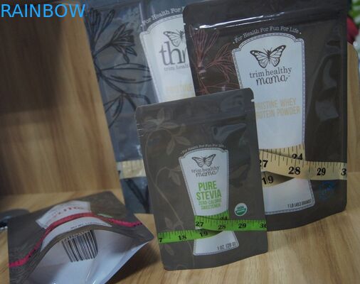 PET / PE Different Flavor Sugar Doypack Plastic Pouches Packaging With Zipper