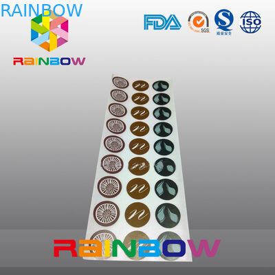 Custom Round Paper Shrink Sleeve Packaging , Adhesive Sticker Labels For Activated Nuts