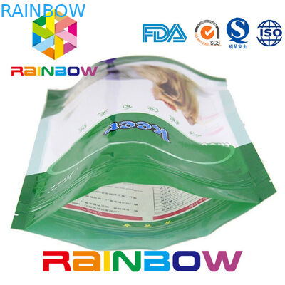 Foil Stand Up Pet Food Pouch With Zipper , 500g Plastic Dog Treats Packaging Bag