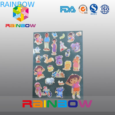 Colorful Vivid Irregular Economic Recyclable Custom Paper Labels Bottle / Plastic Bag