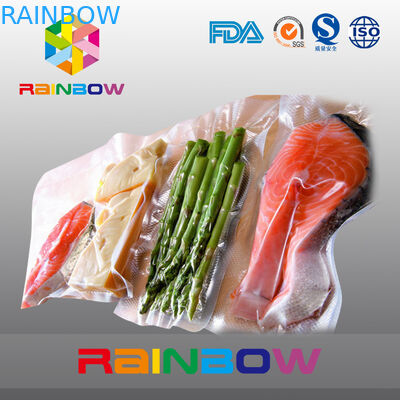 Vacuum Texture Food Film Bags Food Vacuum Seal Bags With Smooth Side And Channel