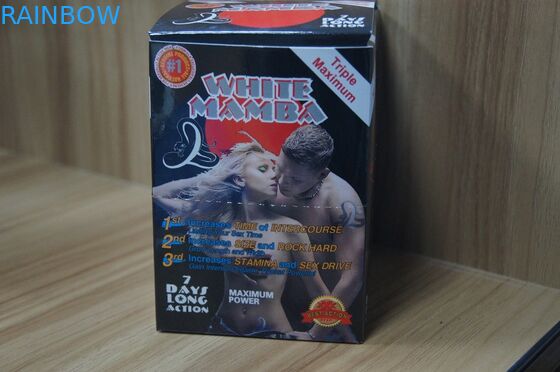 Sex Enhancement Pills Display Paper Box And Cards Black Panther Boxes