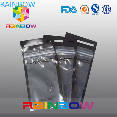 See Through Logo Printing Headset / Earphone Packaging Bags / Pouch With k