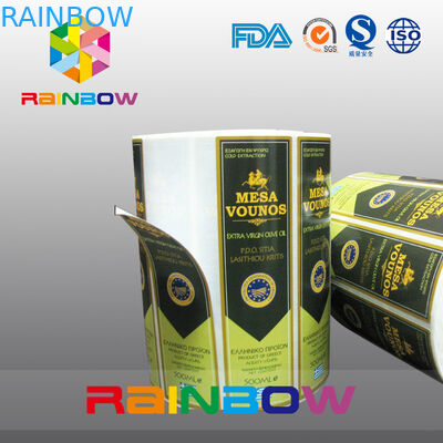 Wine Glass Self Adhesive Shrink Sleeve Labels Printed Stickers & Wine Bottle Lables