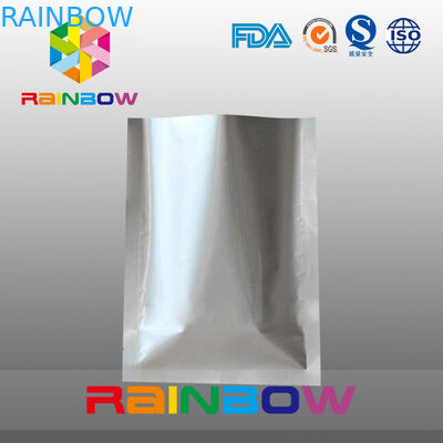 Customized Size No Printing Three Side Sealed Aluminum Foil Pouch Food Packaging