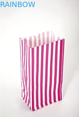 Customized Logo Kraft Paper Bags Take Away Fast Food / Bread / Shopping Bag