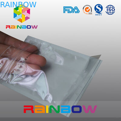 Font Anti Static Packaging Bag / Stand Up Pouch With One Side Transparent