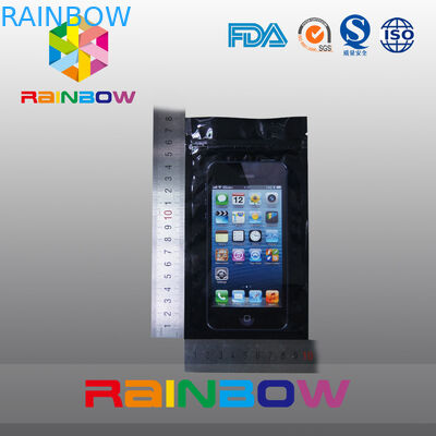 Font Clear Window Anti Static Bag Telephone Packaging With A Hang Hole