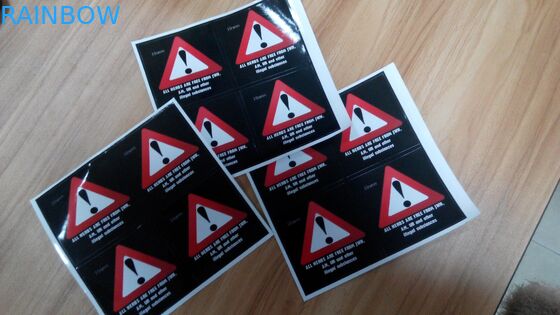 Custom Self Adhesive Paper Laminated Danger / Warning Sign Labels For Illegal Substances