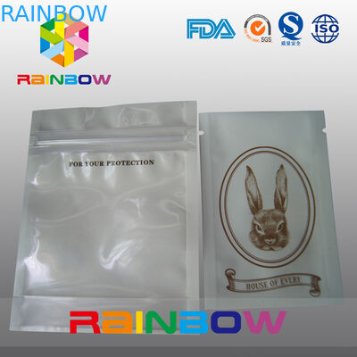 Customized Logo Transparent Front Poly Zipper Bag For Electronic Packing